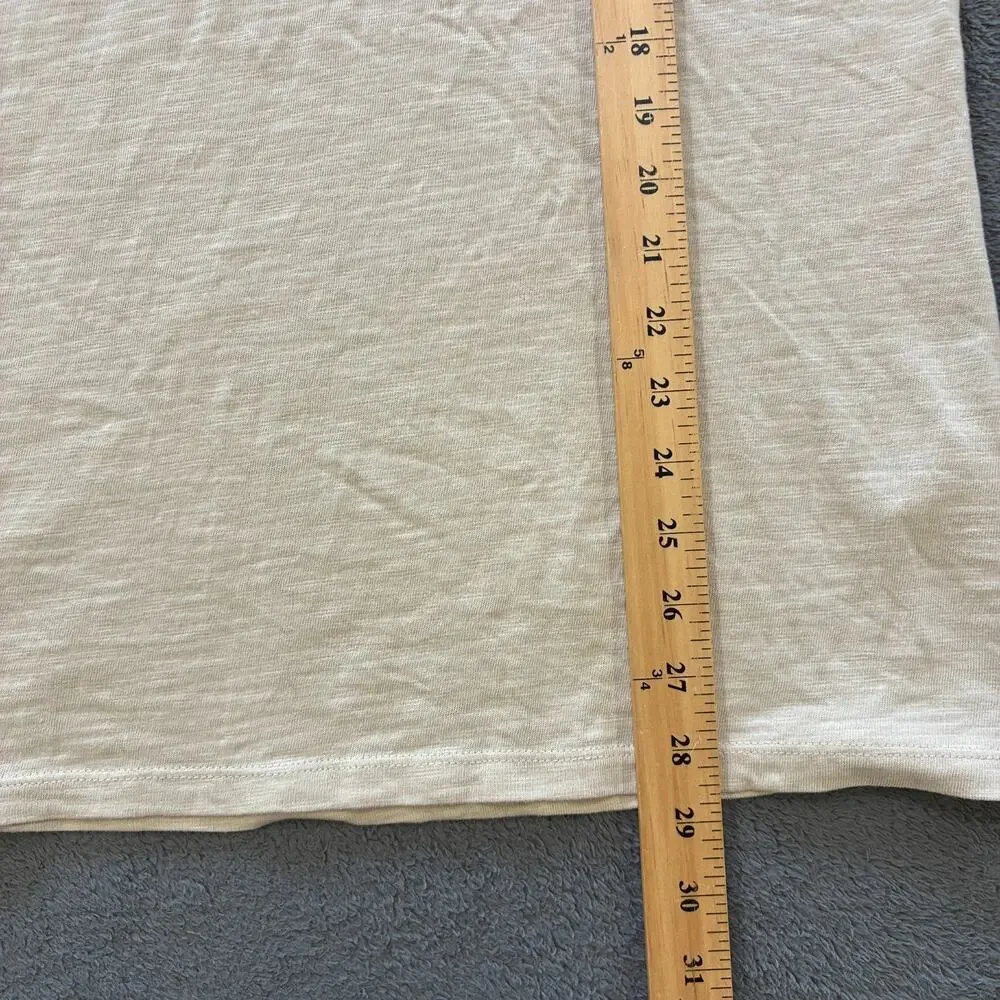 Guess Beige Casual Short Sleeve Chest Pocket Crewneck T-Shirt Men’s Size Medium - Picture 6 of 10